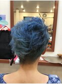 アシンメトリー+Wカラー