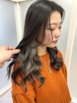 フレーム ヘア ルーム 天王寺駅前店(FRAME hair room)&nbsp;インナーカラー/グレージュ/前髪なし/デザインカラー