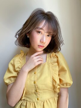 イオエ(ioe) イメチェン/外ハネボブ/ワイドバング/ブルーブラック/美髪