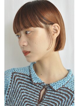 トリッカ 代官山(tricca) コーラルベージュ/ミニボブ/透明感カラー/顔まわりレイヤー