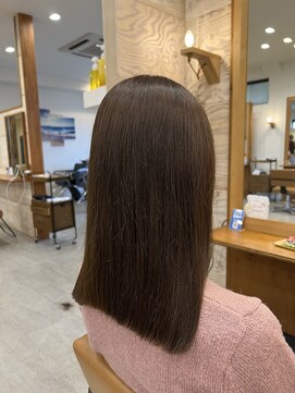 カノエ 山口矢原店(canoe) 艶髪ブラウンカラー