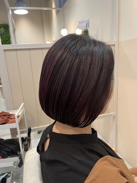 シダ(sida) 「ナチュラルショートボブ　ピンク」