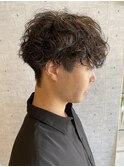 波巻きツイストスパイラルパーマ/メンズヘアスタイル/ウェーブ