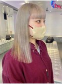 ダブルカラーブロンドベージュカラーケアブリーチハイトーン韓国