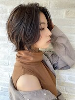 ヘアリゾート粋 新宿三丁目本店&nbsp;《前地　麻衣》くびれミディアム　ウルフレイヤー　くびれヘア