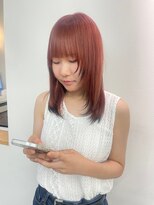 ヴィンスジオ 岐阜駅南(vince gio) レッドカラー/裾カラー/ブリーチ