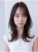 ハッシュカット/20代30代大人かわいい/顔周りレイヤー