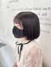 カット＋前髪ストレート（顔周りも）　￥11000