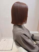 コーエン(cowen) 大人かわいい☆お手入れ簡単切りっぱなしボブ♪暖色系カラー