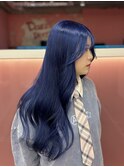 ネイビーブルー/ブルーブラック/ディープブルー/美髪