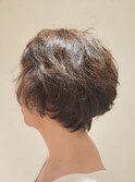 くせ毛を活かしたグラデーションボブ×イノアカラー