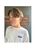 メンズニュアンスパーマ×ハイライト