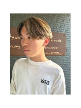 ヘアアンドビューティー クローバー(Hair&Beauty Clover) メンズニュアンスパーマ×ハイライト