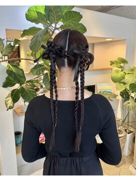 シエル(hair terrace Ciel) ツインテールアレンジ