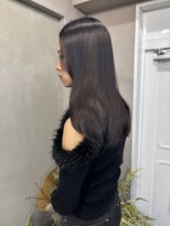 ファビ 渋谷(Fab) くびれヘア/暗めカラー/アプリコットオレンジ/縮毛矯正