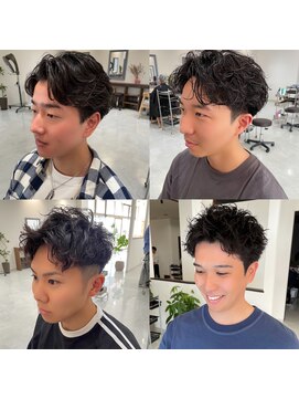 エミュ(emu.) 奈良大安寺【メンズショート×パーマ】清潔感とおしゃれを両立