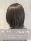 オーガニック全体白髪染め