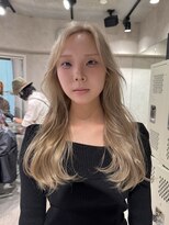 ハイプ(HYPE) ブリーチ&ダブルカラー/ミルクティーブロンド/レイヤーカット