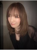 韓国風レイヤーカット×暖色カラー◎艶髪トリートメントレイヤー