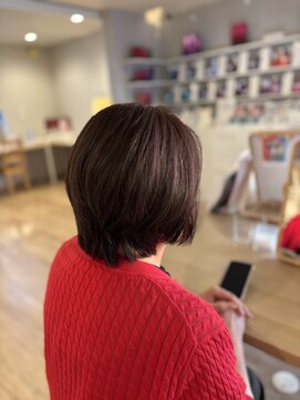 リーク(LEEK) オーガニックカラー(白髪染め) Before→After