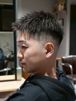 メッツ 原宿(METS) MEN'S/アップバングショート×フェード/短髪/ビジネスヘア