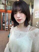 バイオレット ヨコハマ(Violet Yokohama)&nbsp;レイヤーボブ顔まわりカットチョコレートブラウンKA-123