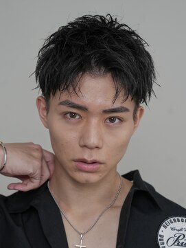 フィフス 栄(fifth) ビジネスショートツーブロックフェードスパイキーショート短髪