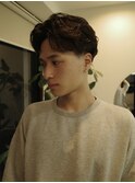 メンズパーマ/アクティブショート/オールバックパーマ