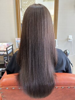 ヘアー クラージュ(hair courage)の写真/触れたくなる、やわらかストレート、乾かすだけでまとまる、理想のツヤ髪をかなえます！！