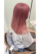 ナンバーセブン(N7) ブリーチ2回ハイトーンピンク