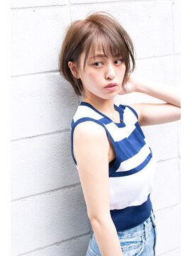 クラン(clan) clan アッシュブラウンカラー 大人ショートパーマ