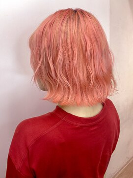 ピンクカラー サーモンピンク ビタミンピンク ピンクオレンジ L シェリエ Cherie のヘアカタログ ホットペッパービューティー