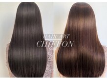 ヘアーアートシフォン 川口東口店(hair art chiffon)の雰囲気（白髪染めで傷んだ髪を髪質改善♪#髪質改善#酸熱トリートメント）