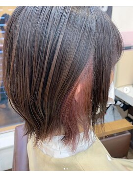 ヘアーショップアミティ 隠せるインナーカラー