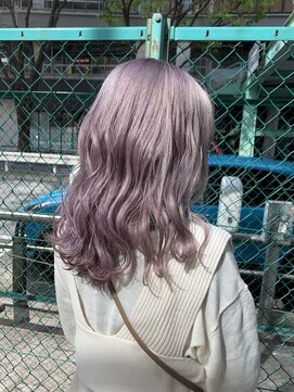 ペレ 渋谷(PELE) Y200_ラベンダーグレージュ ブリーチ2回~