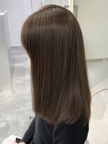 ウル 表参道(HOULe) バイカルテ レイヤー 髪質改善  ベージュ 酸熱トリートメント