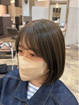 ベルプロッドバイアルター 千葉(bel. prod by aL-ter) 【bel.高野】グレージュカラー/シルキーベージュ/斜めバング