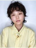 【morio池袋】〓夏★マッシュウルフショートパーマ〓