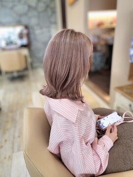 アナザースカイ (another sky) ☆ペールピンク/ミルクティーベージュ/レイヤーボブ 20代30代