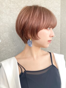 ロンド レグリーズ 立川(Lond leglise) ショート×顔周り×前髪×シルキーベージュ×グレージュカラー