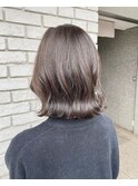 20代30代大人かわいいボブグレージュ♪