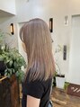 ベル 銀座並木通り店(Belle) ブリーチカラーで、季節問わず人気な王道ミルクティーベージュ:)