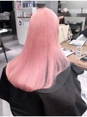 9062ミルクティーピンクハイトーンカラーベビーピンク韓国ヘア