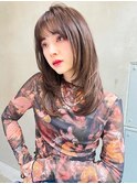 Aimee 町田　ナチュラルレイヤー×ココアブラウン