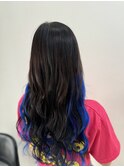 エクステでつくるインナーカラー