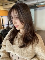 ノラジャーニー(NORA Journey) 【あきら】セミロングレイヤーカット韓国ヘア顔まわりレイヤー