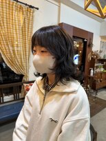 チャプター 問屋町(chapter)&nbsp;顔まわりレイヤーカットウルフカットくすみブラウンカラー