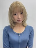 伸ばしかけでも可愛く♪ミディアムレイヤー