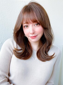 ラルユー 金山(LallYou) シースルーぱっつん前髪で結んでかわいいフェイスレイヤー