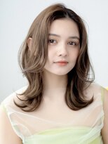 エミュー 大船店(emue)&nbsp;大船駅ミディアムレイヤーオリーブベージュカラーブリーチなし◆